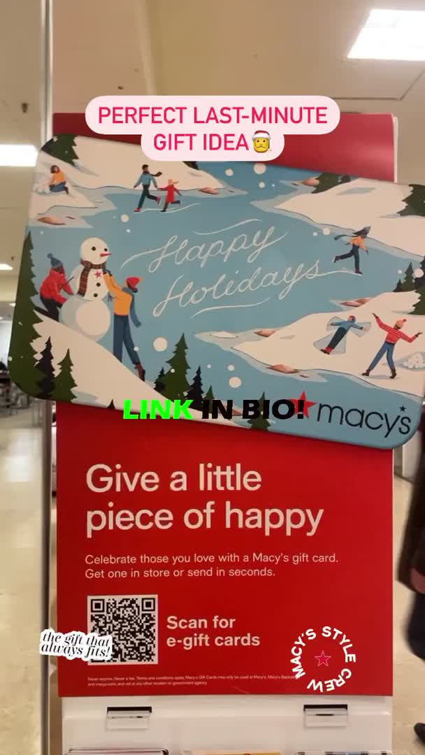 macy's christmas gift card