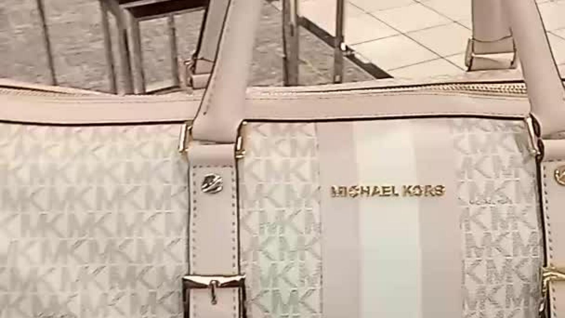 Michael Kors MK Jet Set Travel Medium Duffle Bag Satchel Tea Rose Pink Sand  MK | eBay