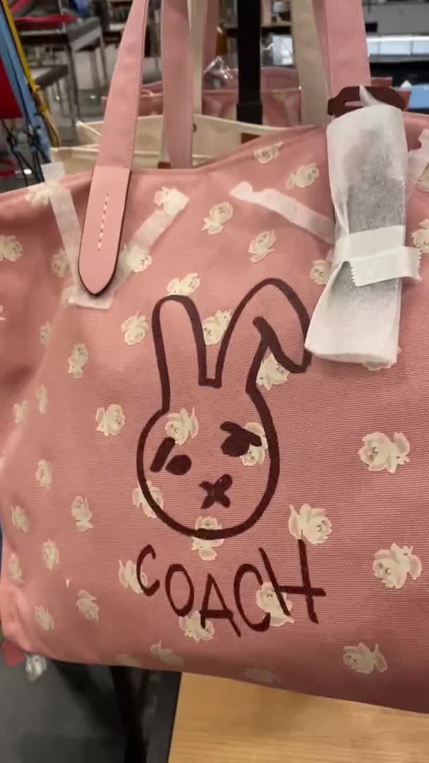 Shop COACH Bunny Graphic Tote Bag