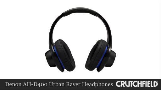 Denon AH-D400 Urban Raver™ Stereo headphones with built-in bass 