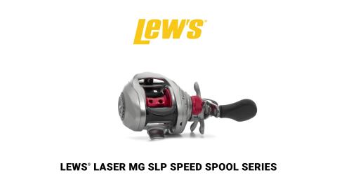 Lew's LSG1HAMG70MH Laser Mg Speed Spool Rh Baitcast Combo, 7-1 Bb, 7' Med  Hvy, Split Grip Eva Grip