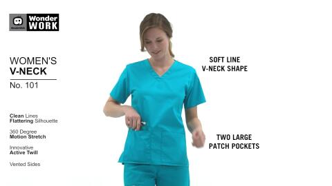 WonderWink Women's V-Neck Scrub Top - view number 3