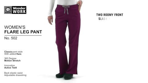 WonderWink Women's Flare Leg Scrub Pants - view number 2