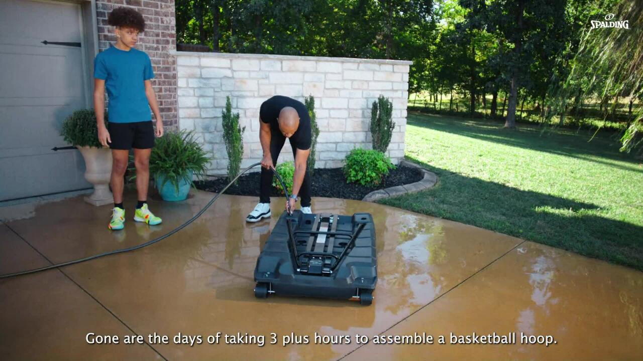 Spalding 54 in Portable Momentous EZ Assembly Basketball Hoop