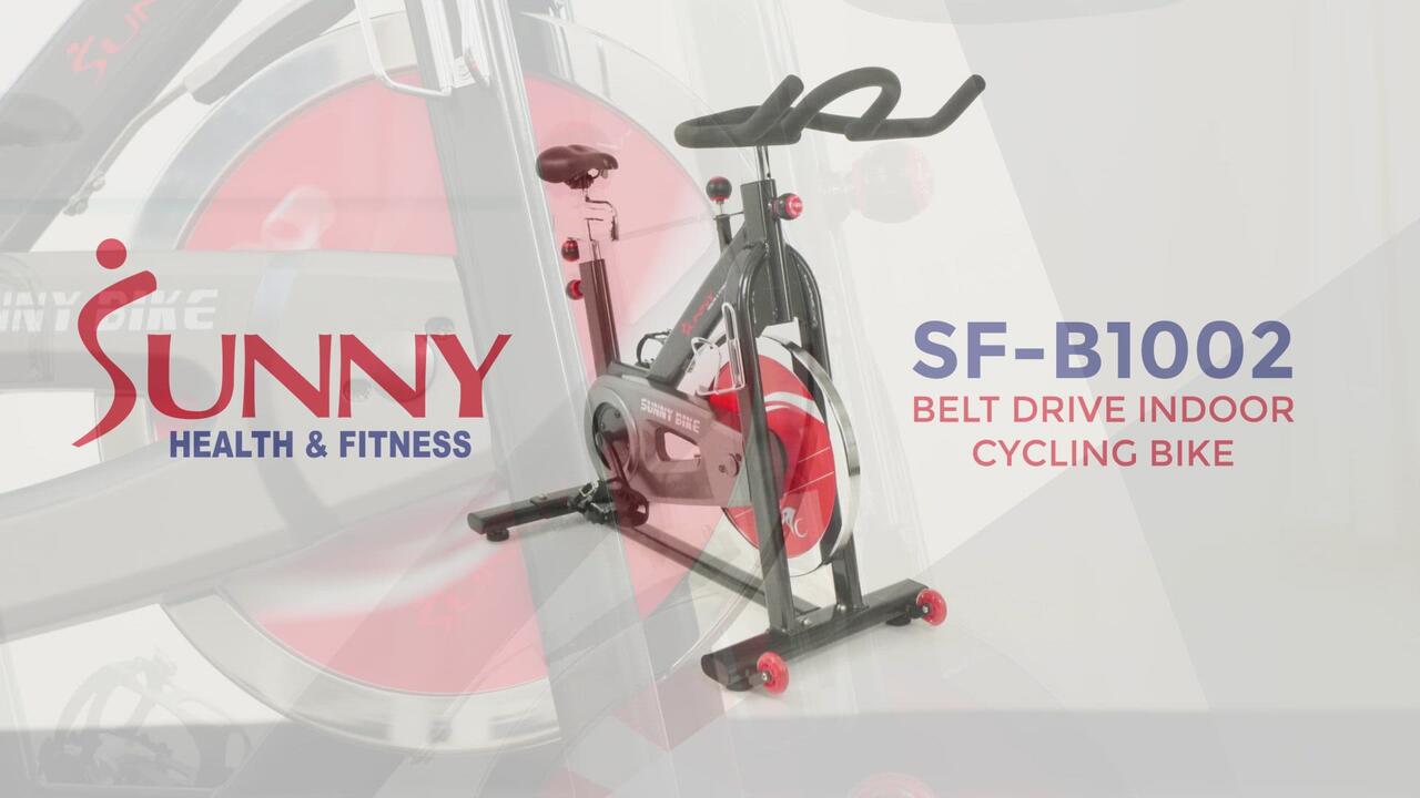 Sunny Health & Fitness SFB1002 Belt Drive Indoor Cycling Exercise Bike