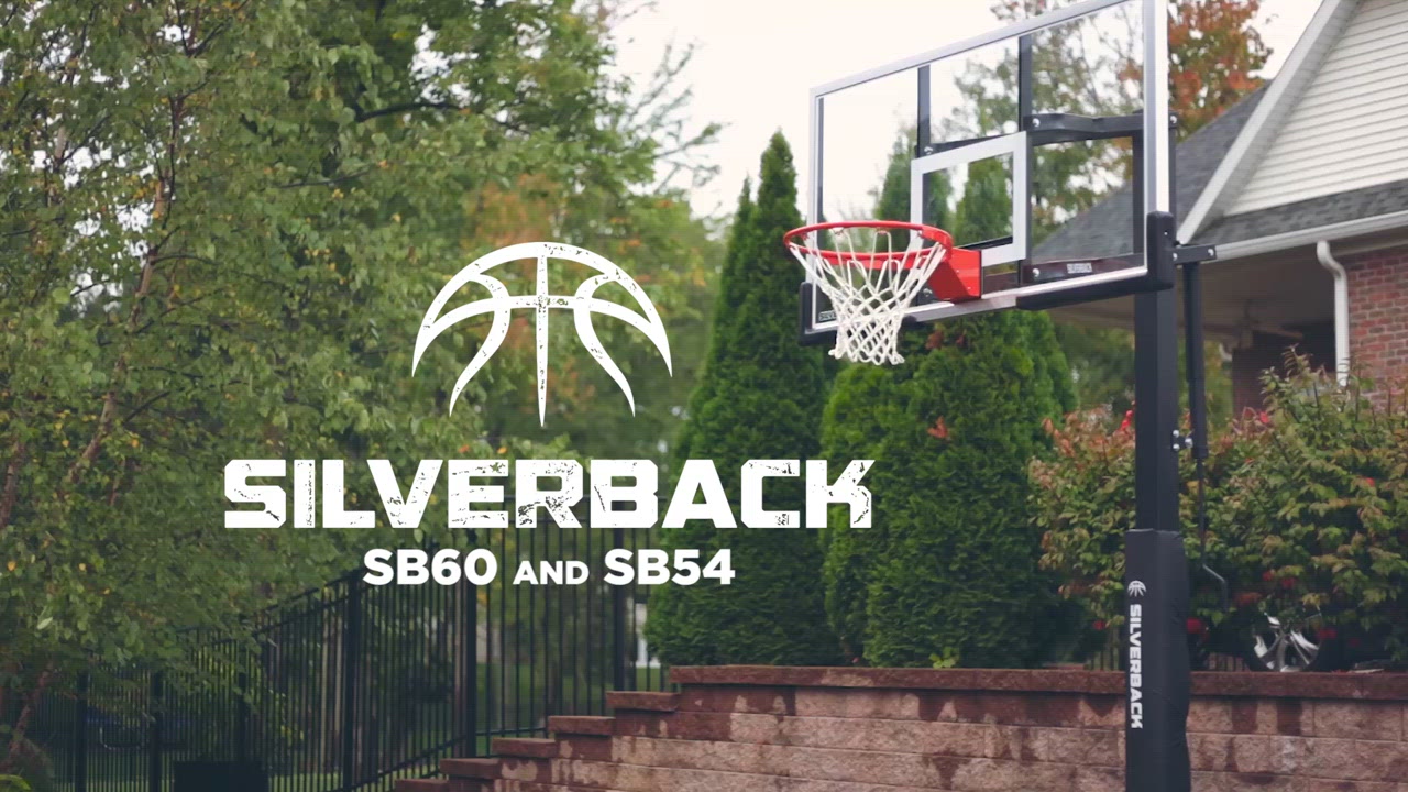 Silverback 54 in Inground Tempered-Glass Basketball Hoop - view number 7