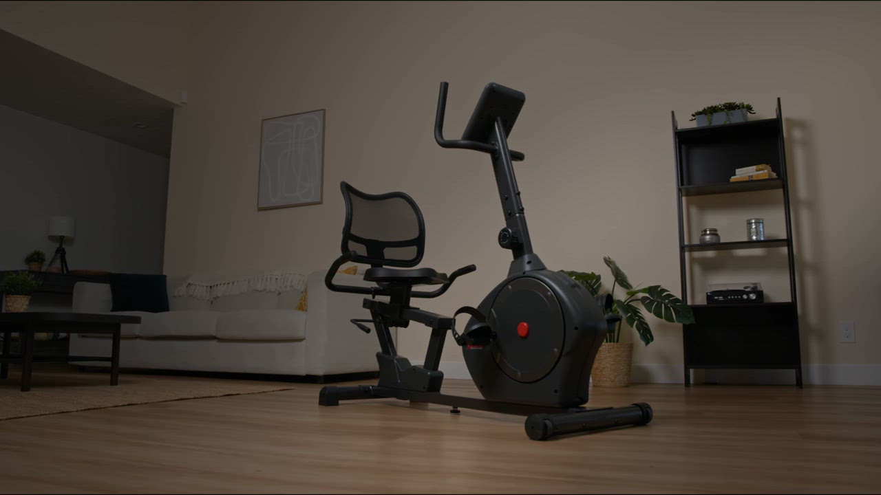 Sunny Health & Fitness Smart Magnetic HD Recumbent Bike - view number 8