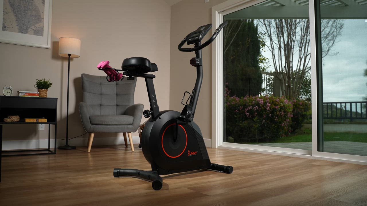 Sunny Health & Fitness Smart Magnetic Resistance Upright Exercise Bike                                                           - view number 8