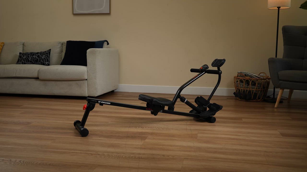 Sunny Health & Fitness SMART Compact Adjustable Rowing Machine - view number 6