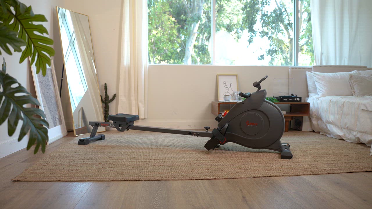 Sunny Health & Fitness SMART Compact Foldable Magnetic Rowing Machine with Bluetooth - view number 8