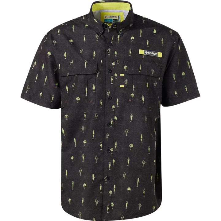 Magellan Outdoors Boys’ Laguna Madre Halloween Tangled Lures Fishing Shirt  - view number 4