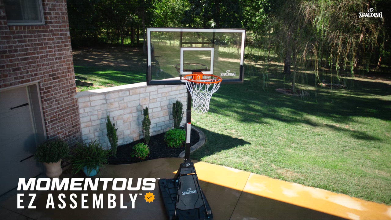 Spalding Momentous EZ Assembly 60 in. Acrylic Portable Basketball System - view number 8