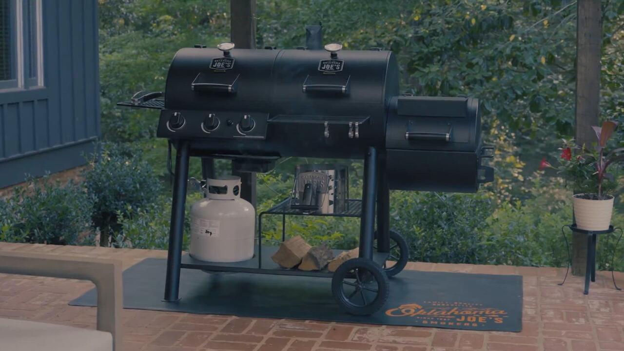 Oklahoma Joe's Canyon Combo Gas Charcoal Grill and Smoker | Academy