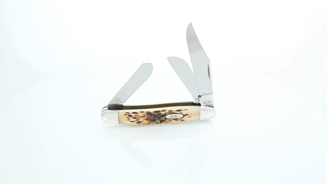 Case® Cutlery Amber Bone SS Stockman Folding Knife - view number 2