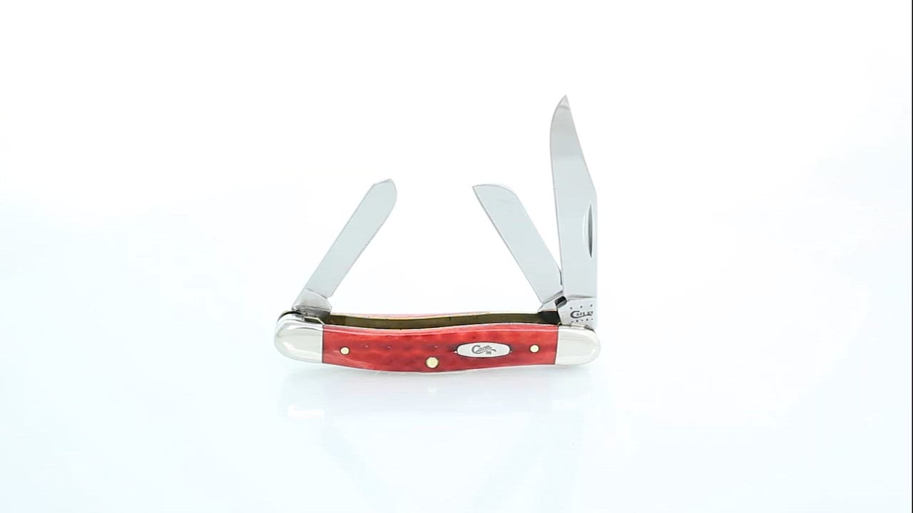 Case® Cutlery Pocket Worn Old Red Bone Medium Stockman Knife - view number 2