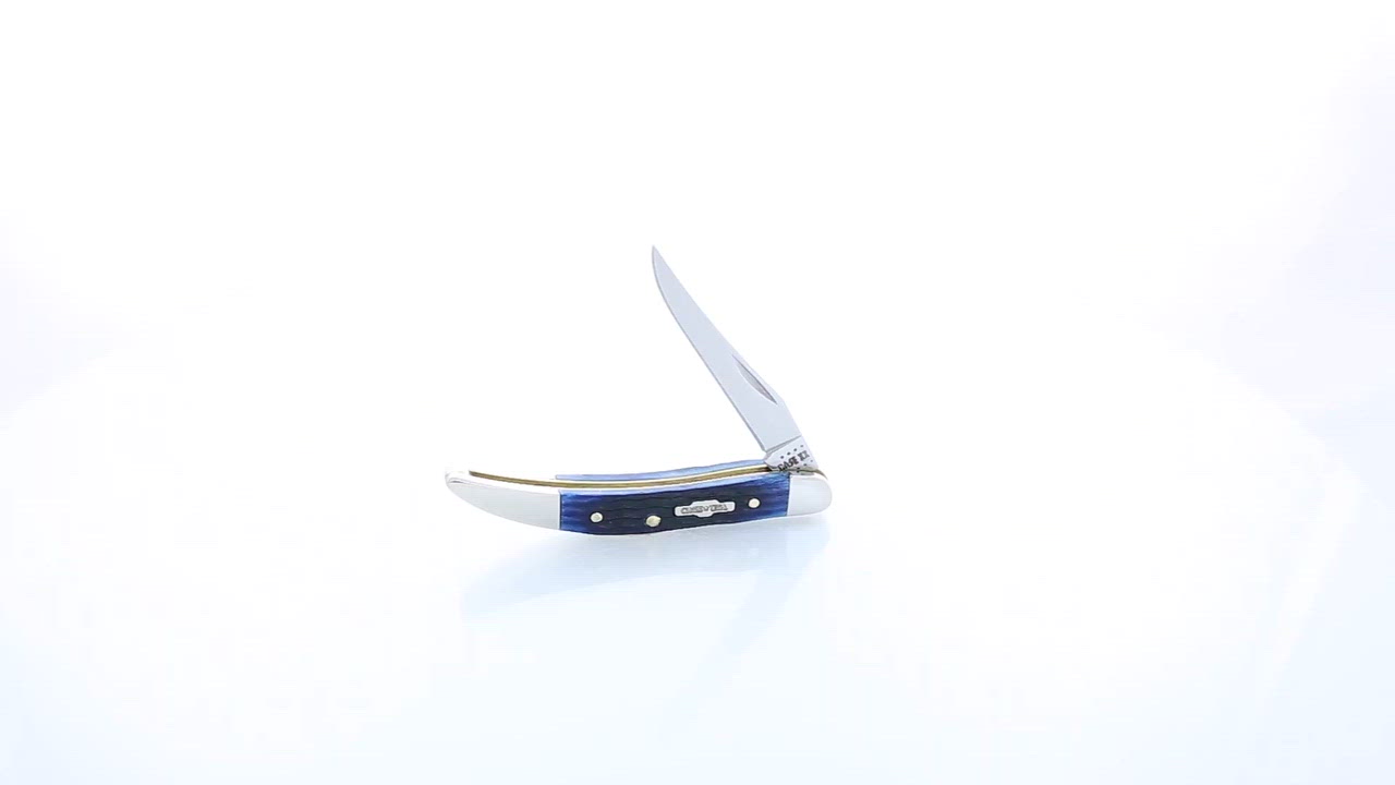 WR Case & Sons Cutlery Co Blue Bone Small Texas Toothpick                                                                        - view number 2