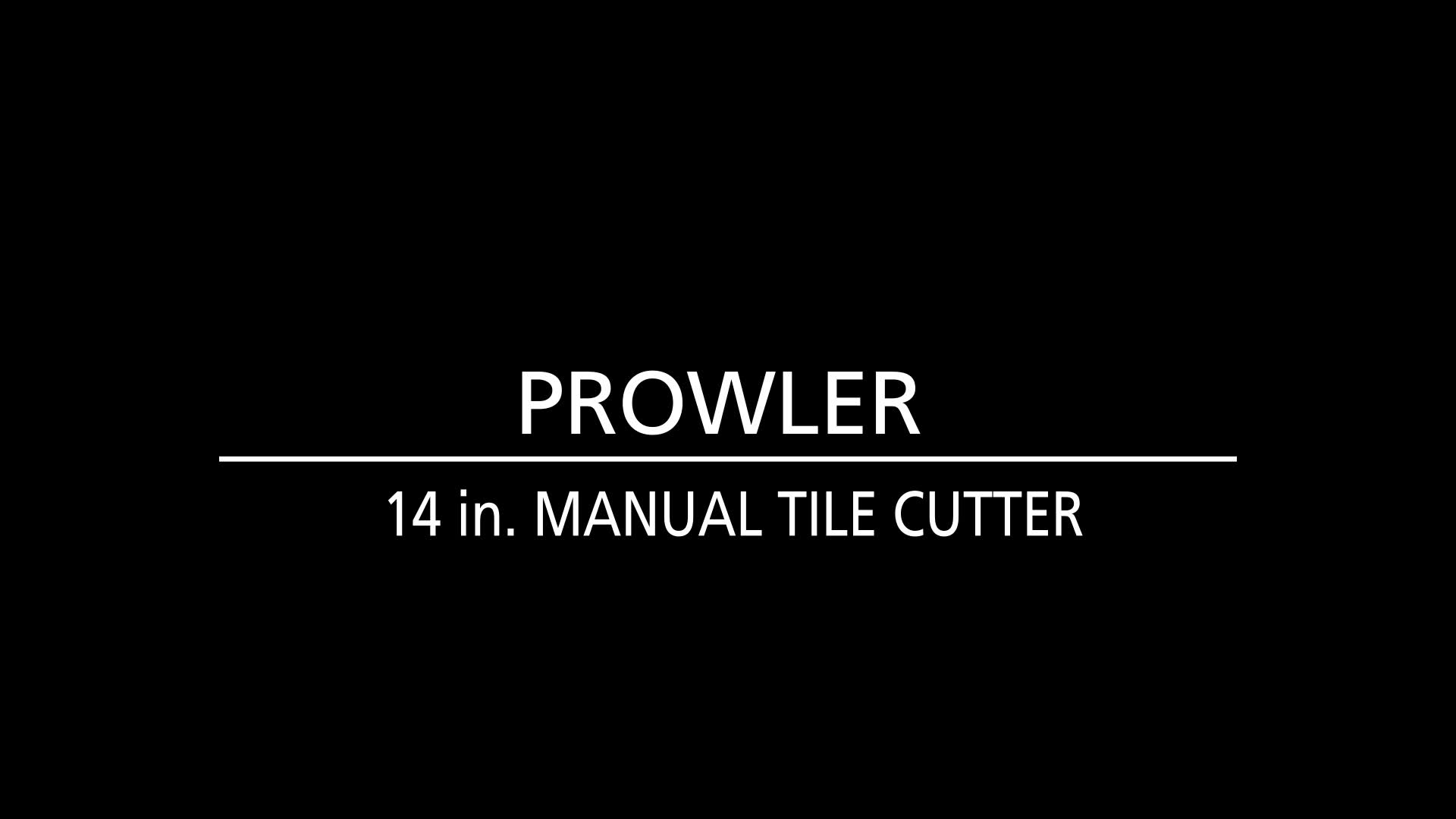 Prowler 14 in. Manual Tile Cutter Floor Decor