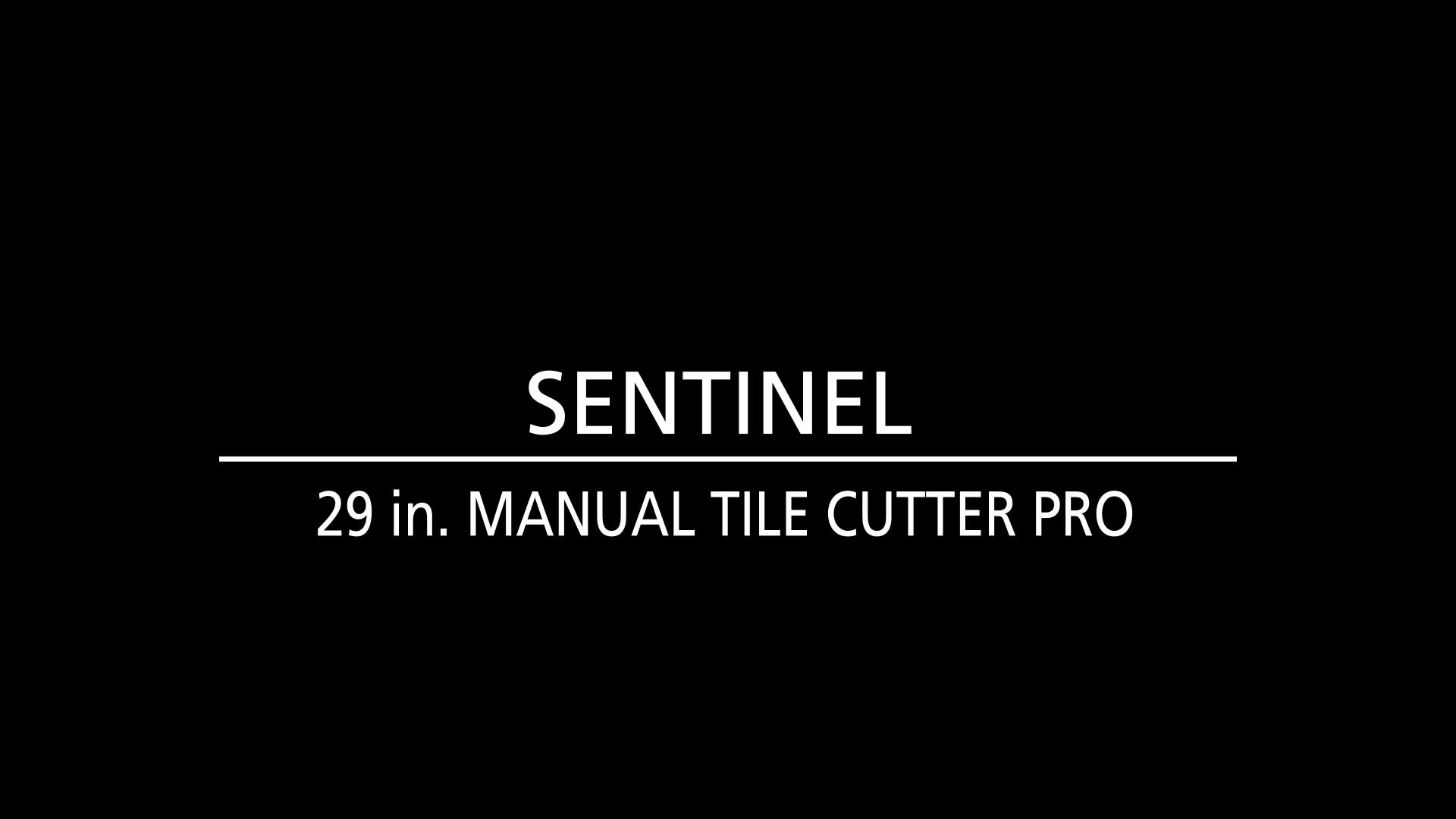 Sentinel 29in. Manual Tile Cutter Pro