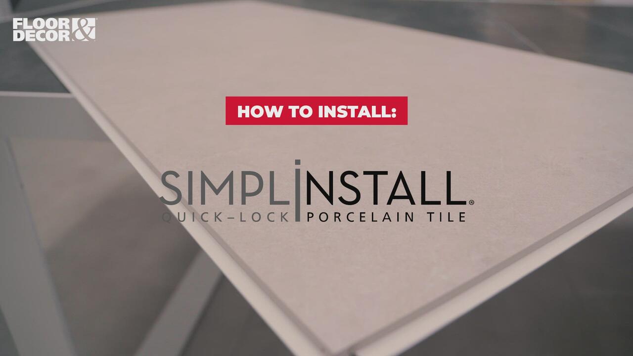 Simplinstall Installation Video Instructions - Floor & Decor