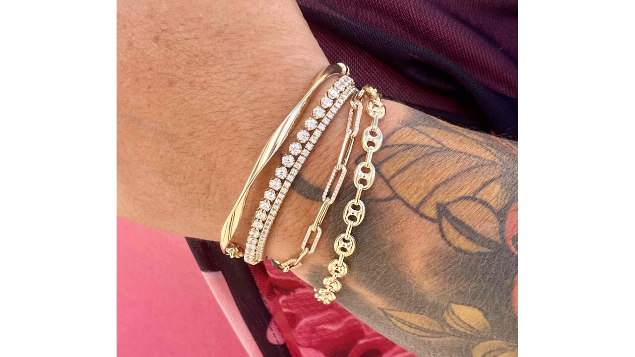 Creatable Stackable Yellow Gold Bracelets Jared.
