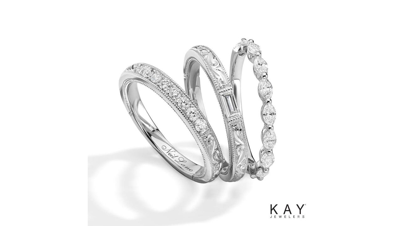 Creatable - White Gold Diamond Bands - Kay Jewelers.