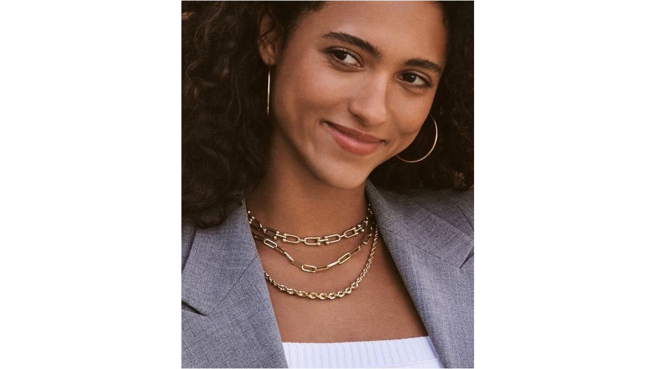 Creatable Paperclip necklace Kay Jewelers.