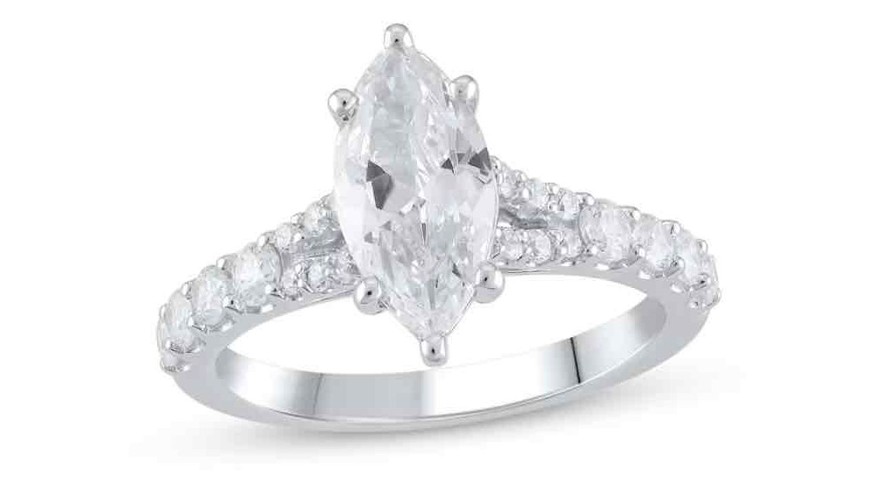 Creatable - Marquise Diamond Engagement Ring - Kay Jewelers.