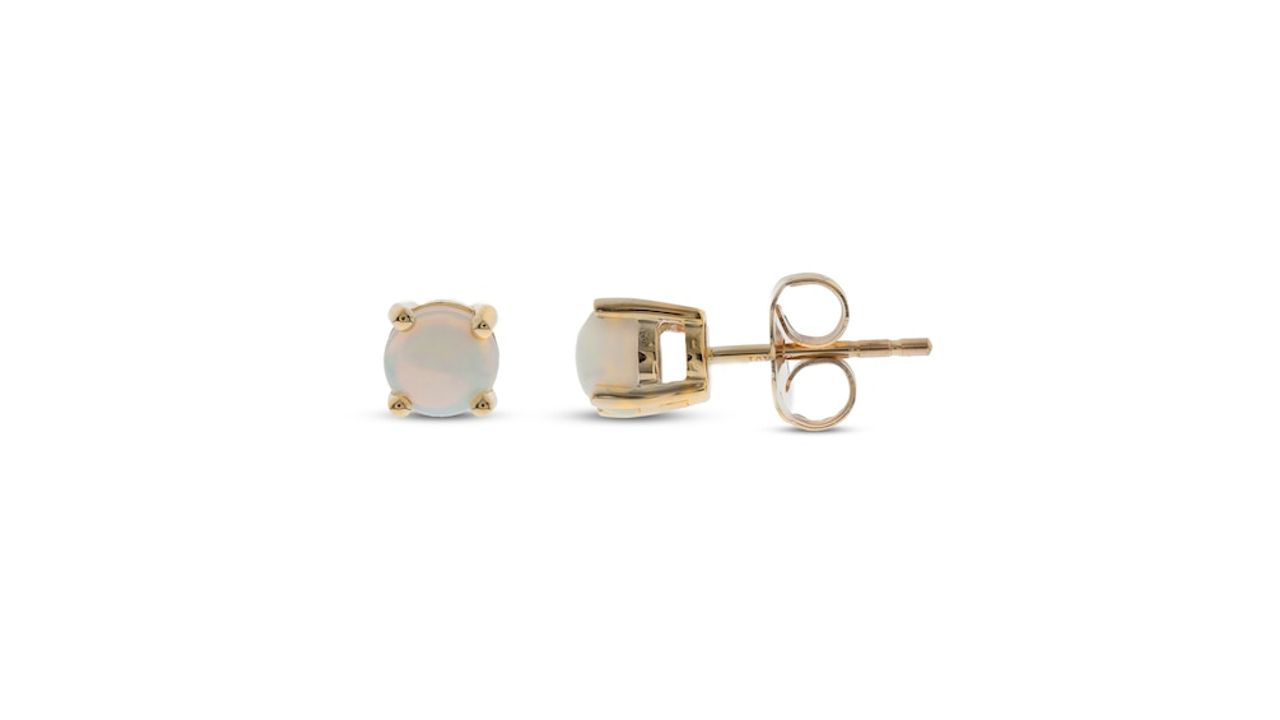 Creatable - Natural Opal Solitare Earrings - Kay Jewelers.