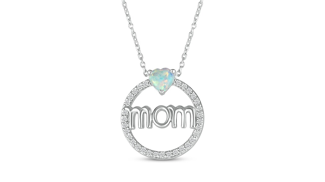 Creatable Opal Mom Necklace Kay Jewelers