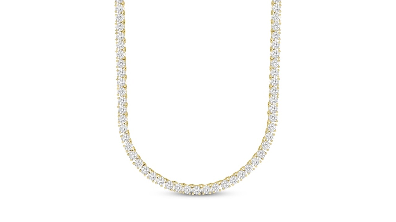 Creatable Diamond Tennis necklace Kay Jewelers.