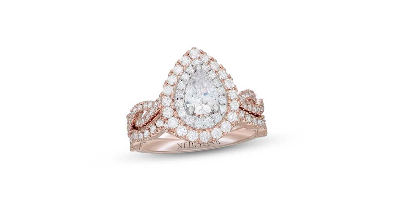 Creatable - Neil lane rose gold pear shape - Kay Jewelers.