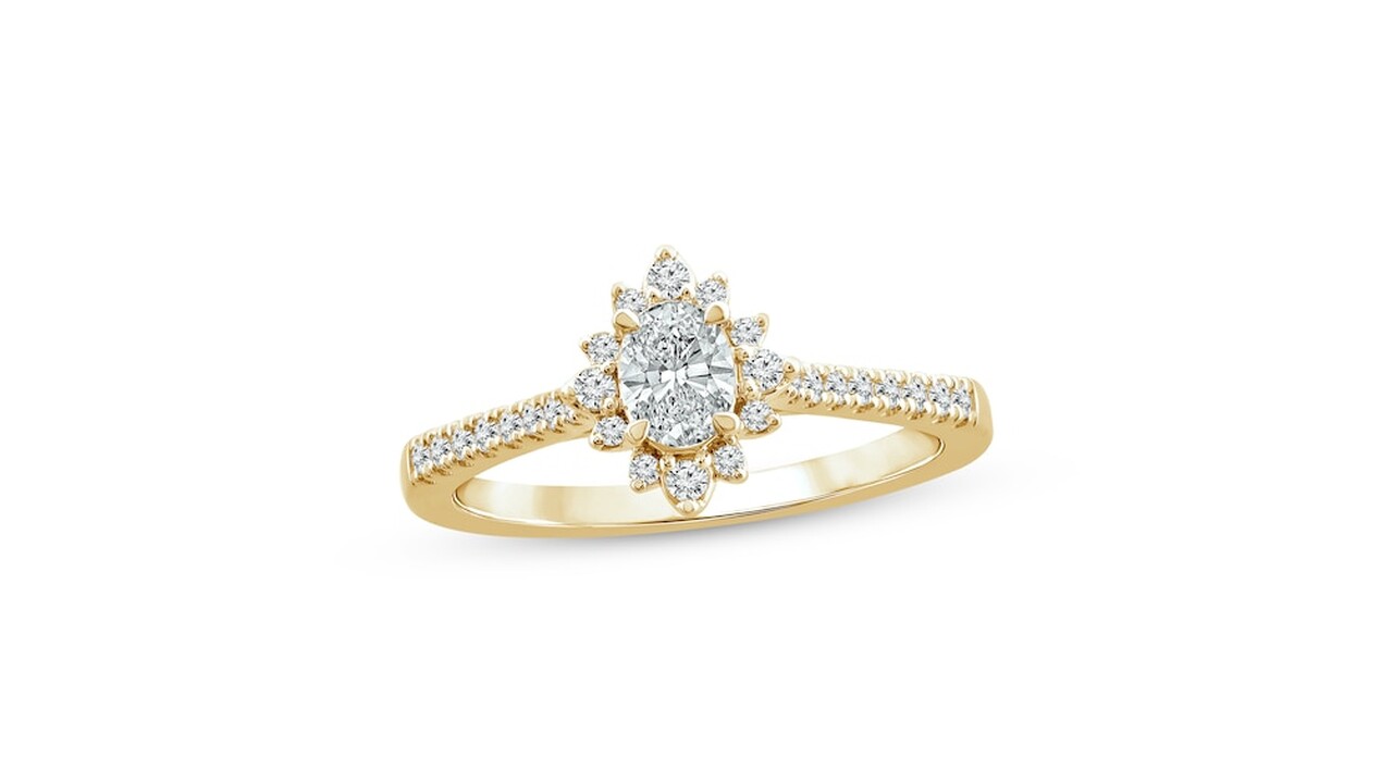 Creatable - Oval Diamond Engagement Ring - Kay Jewelers.