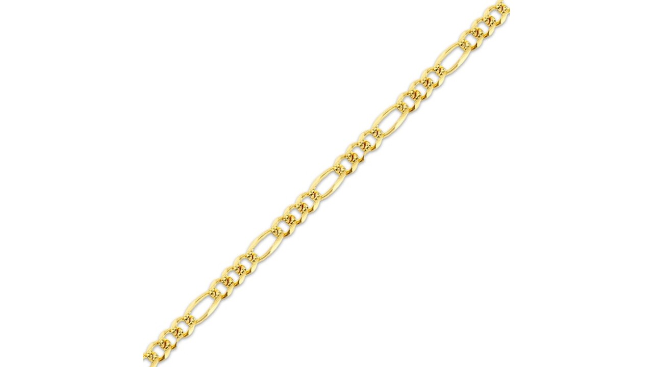 Creatable - Gold Diamond Cut Figaro Chain - Kay Jewelers.
