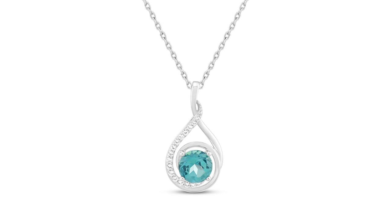 Creatable - December Blue Topaz Birthstone Necklaces - Kay Jewelers.
