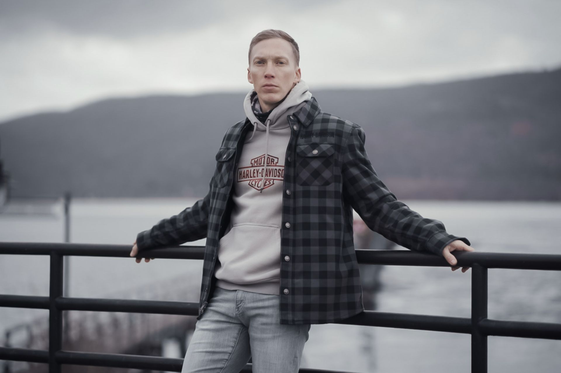 Harley davidson deals flannel riding jacket